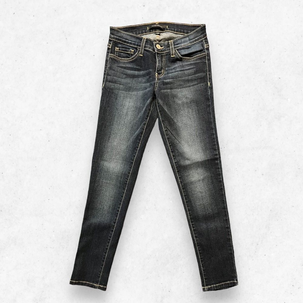 Flying Monkey Women's Dark Blue Denim Skinny Jeans Ankle Pants Size‎ 24 Low Rise